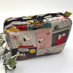 レスポ×スヌーピー　コラボ　大きめポーチ