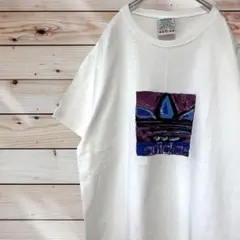 美品 adidas アディダスオリジナルス Tシャツ トレフォイル 万国旗