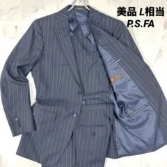 【美品】P.S.FA✖︎レッソーナ　スーツ　セットアップ ストライプ L相当