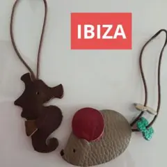 IBIZA イビサ バッグチャーム マスコット ハリネズミ&辰のオトシゴ