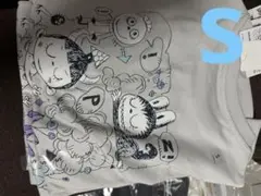 ユニクロ ポップマート ザ・モンスターズ ラブブ Tシャツ S グレー