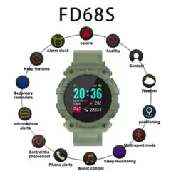 ②　FD68S コネクテッドスポーツブレスレット スマートウォッチ