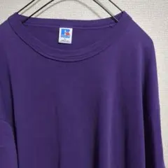 90s ラッセル　無地Tシャツ