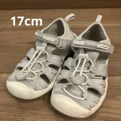 【お得】keen キーン　グレー サンダル キッズ用　17cm キャンプ