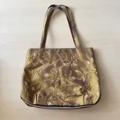 ベトナム製シルク100%刺繍バッグ
