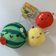 スイカゲーム　ぬいぐるみ　プライズ　チャーム　セット　クレーンゲーム　マスコット