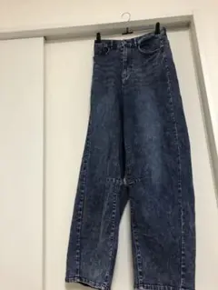 しまむら　ブルー ワイドパンツ デニム