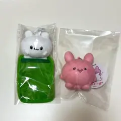 新品☆らぶいーず すもっぴぬいぐるみパスケース、スクイーズMC☆2個セット