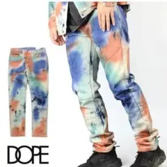 ドープ dope タイダイ柄 デニムパンツ