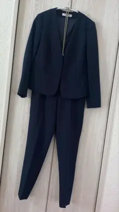 ナチュラルビューティーベーシック ノーカラージャケットセットアップ S/M