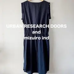 美品⭐︎ミズイロインド アーバンリサーチ　コラボワンピ　ネイビー