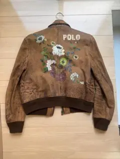 Polo Ralph Lauren 花柄レザージャケット サイズ8