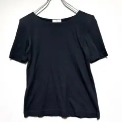 GIVENCHY ジバンシー 美品 黒のクルーネック半袖 綿100% 肩パッド入