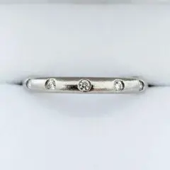 【廃盤】ティファニー TIFFANY ダイヤモンド ビゼット リング PG PT 廃盤】ティファニー TIFFANY ダイヤモンド ビゼット リング PG PT