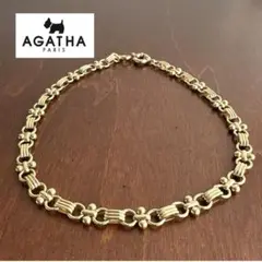 AGATHA PARIS アガタパリ ゴールドカラー ショートネックレス