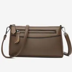 新品 ショルダーバッグ クラッチバッグ スマホショルダー ブラウン