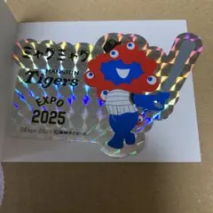 阪神タイガース　ミャクミャク　ホログラムステッカー 万博　バッター