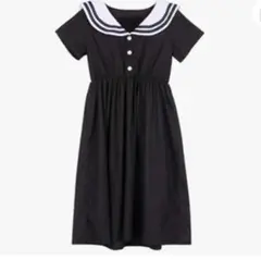 セーラ服 ワンピース ブラック