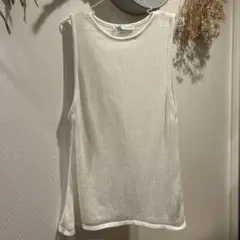 ザラ　ZARA メッシュベスト　メッシュタンクトップ