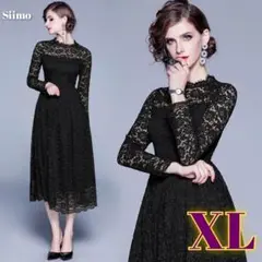 新入荷♡高級【新品】結婚式 パーティー レースワンピース 二次会 冠婚葬祭 長袖