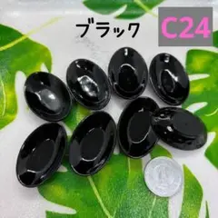 【C24】樹脂粘土・ミニチュア食器・パスタ・カレー皿 ブラック8枚