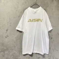 CONVERSE × AISIN コラボTシャツ/O/ホワイト ゴールド
