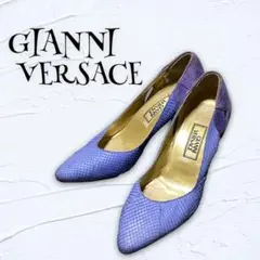 【GIANNI VERSACE】『35.5』スエードパンプス ポインテッドトゥ