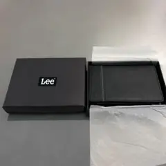 【新品未使用】Lee 二つ折り財布 黒 箱あり