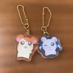 ハム太郎、リボンちゃんマグネットキーホルダー