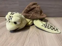 【極美品】クラッシュ　ディズニーシー　ぬいぐるみ　ファンキャップ　被り物　亀