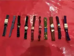 多色 布製 腕時計バンド 10本セット