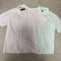 EAST BOY 半袖シャツ 2色セット　ピンクチェック　ミント