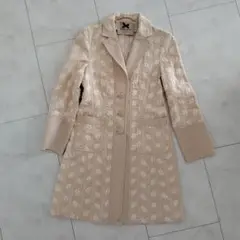 Blumarine ブルマリン　スプリングコート　ベージュ　イタリヤ製 （訳有）