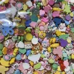 【キャラ物100個以上】B品デコパーツ450個以上セット