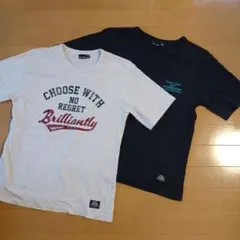 160センチTシャツセット 杢グレー 　ダークグレー　しまむら