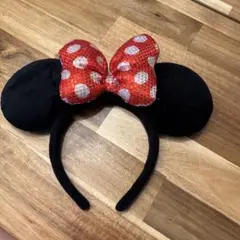 ディズニーランド　ミニー　カチューシャ　スパンコール