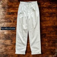 90s ラルフローレン Hammond pant ポロチノ ライトベージュ 古着