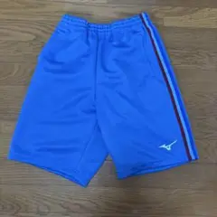 ミズノ 青 パンツ サイドストライプ