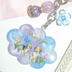 レジン　ビーグル　キーホルダー　No.207