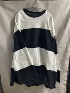 LAD MUSICIAN 19aw ボーダーオーバーサイズカットソー