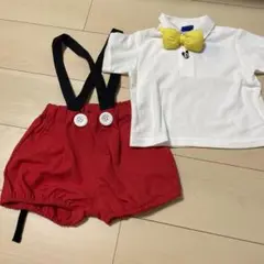 新品未使用品！リトルウィークエンド ミッキー　なりきり　半袖　パンツ　80サイズ