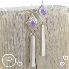 インディアンジュエリー ドロップストーンピアス