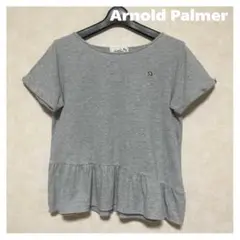 Arnold Palmer ワンポイント傘ロゴ 裾フリル 半袖Tシャツ