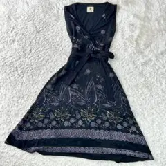 Boujuloud MAITRESSE 花柄ワンピースカシュクール コラボ