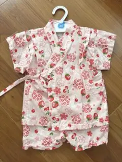 いちご柄 甚平 サイズ80