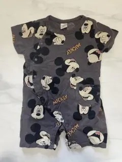 ミッキー　ロンパース　カバーオール　フタフタ　80 ディズニー