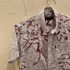 MAJUN マジュン　かりゆしウェア　アロハシャツ 半袖 MEDIUM 花柄