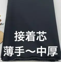 E-529 3m 接着芯 芯地 黒 薄手〜中厚 片面接着 アイロン
