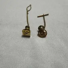 Dior ネクタイピン ゴールド 2個セット ヴィンテージ