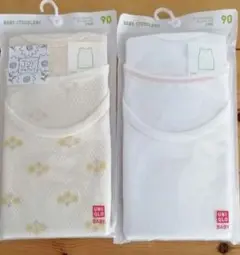 ユニクロ コットンメッシュ タンクトップ 90cm ２枚組X２